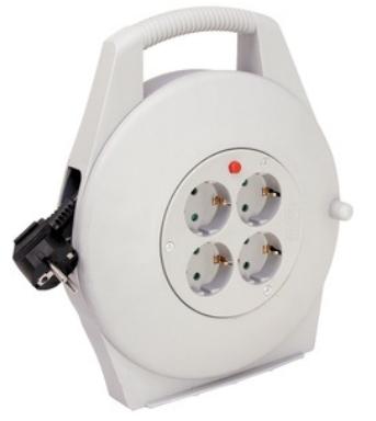 Brennenstuhl Kabelbox Grijs 4-Voudig 10M H05Vv-F 3G1,5 Met Hogere Contactbescherming - 1093750055
