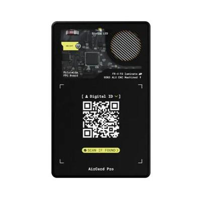Rolling Square AirCard Pro - Bluetooth Tracker - Apple Find My - Ultradun 2,2 mm - Draadloos Oplaadbaar