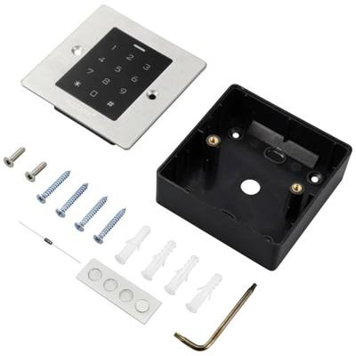 Sygonix SY-6121664 Codetoetsenbord met RFID Inbouw (in muur), Opbouw (op muur) 12 V/DC, 18 V/DC IP66 Met verlicht toetsenbord, Met touchscreen Sygonix SY-6121664 Codetoetsenbord met RFID Inbouw (in muur), Opbouw (op muur) 12 V/DC, 18 V/DC IP66 Met verlicht toetsenbord, Met touchscreen