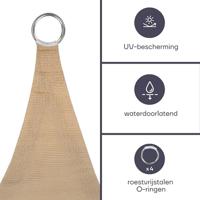 Perel GSS4360PE Schaduwdoek sun sails 3600 mm x 3600 mm 1 stuk(s) - thumbnail