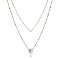 Fossil collier JF03648791 Vintage Glitz rosé - thumbnail