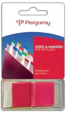Pergamy index ft 43 x 25 mm, rood