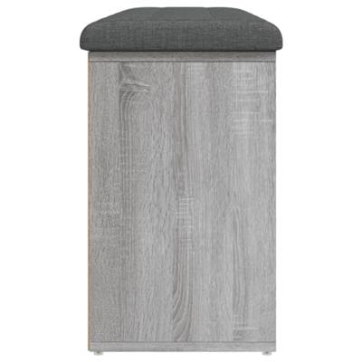Schoenenbank 102x32x50 cm bewerkt hout grijs sonoma eikenkleur