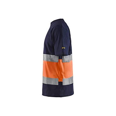 Blåkläder T-Shirt High-Vis 33871030 | Marineblauw/Oranje | Maat XXL - 7330509616307