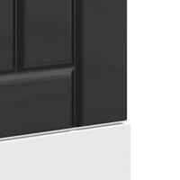 Vaatwaspaneel Lucca bewerkt hout zwart - thumbnail