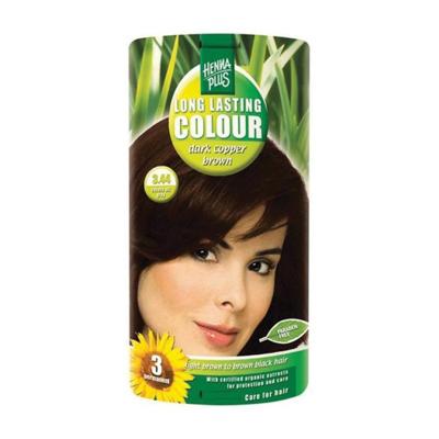 Hennaplus Long Lasting Colour 3.44 Dark Copper Brown Hennaplus Long Lasting Colour 3.44 Dark Copper Brown