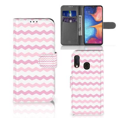 Samsung Galaxy A20e | Telefoon Hoesje | Waves Roze Samsung Galaxy A20e | Telefoon Hoesje | Waves Roze