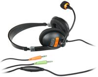 NATEC Drone Headset Bedraad Hoofdband Oproepen/muziek Zwart, Oranje - thumbnail
