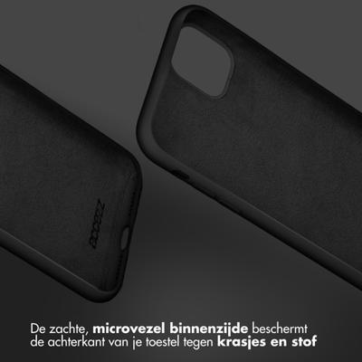 Accezz Liquid Silicone Backcover Google Pixel 9 Pro XL Telefoonhoesje Zwart