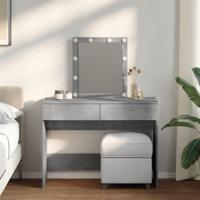 Kaptafel met LED-verlichting 100x40x130 cm betongrijs - thumbnail