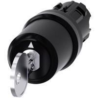 Siemens 3SU10005JL010AA0 3SU1000-5JL01-0AA0 Sleutelschakelaar Kunststof frontring Sleutel Zwart, Zilver 2 x 45 ° 1 stuk(s) - thumbnail