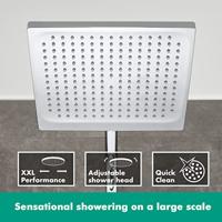 Hansgrohe Crometta e 240 1jet showerpite met thermostaat ecosmart chroom 27281000 - thumbnail