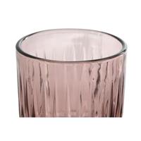 Set van bekers Home ESPRIT Roze Kristal 8 x 8 x 14,5 cm (6 Stuks) - thumbnail