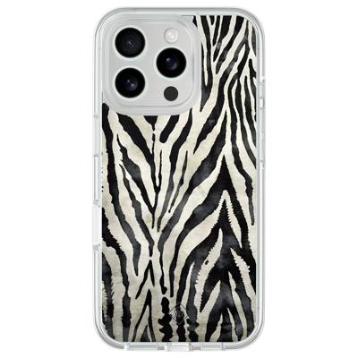 iPhone 16 Pro hybride hoesje - Zebra Safari