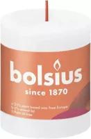 Bolsius kaars rustiek 8x7 cm cloudy wit - thumbnail