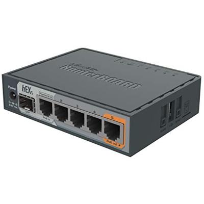 Mikrotik hEX S bedrade router Ethernet LAN Zwart