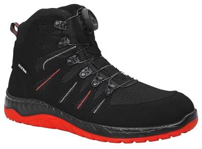 Elten werkschoenen - MADDOX BOA - ESD S3 - zwart-rood - maat 41 - hoog