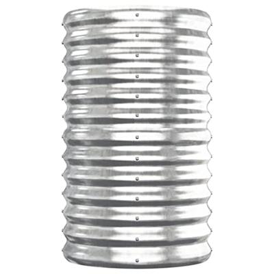 VidaXL Plantenbak 152x40x68 cm gepoedercoat staal zilverkleurig