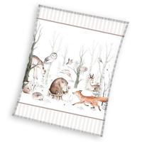 Fleece plaid Bosdieren 110 x 140 cm - thumbnail