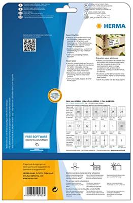 Etiket herma power 10902 45.7x21.2mm wit 1200st | 32 stuks