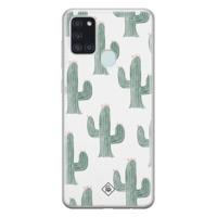 Samsung Galaxy A21s siliconen telefoonhoesje - Cactus print - thumbnail