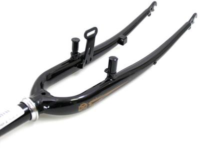 Voorvork 28" met 1" vorkbuis - V-brake en trommelremnok plus dynamohaak - glanzend zwart Voorvork 28" met 1" vorkbuis - V-brake en trommelremnok plus dynamohaak - glanzend zwart