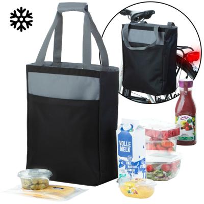 Enkele Fietstas en Koeltas 18 Liter - 2 in 1 Boodschappentas - Zwart