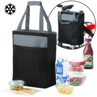 Enkele Fietstas en Koeltas 18 Liter - 2 in 1 Boodschappentas - Zwart - thumbnail