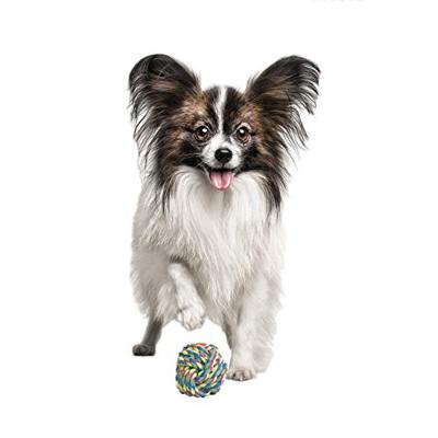 Gloria Hondentouwbal - maat 7-8 cm - zorg voor de tandgezondheid van uw hond - robuuste bal - zeer duurzaam - hondenspeelgoed - touwspeelgoed - verschillende kleuren