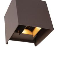 QAZQA Buiten wandlamp roestbruin incl. LED 2-lichts IP54 - Edwin - thumbnail