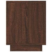 Tv-meubel 80x35x45 cm bewerkt hout bruineikenkleurig - thumbnail