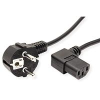 VALUE stroomkabel, haaks IEC-Female, zwart, 1,8 m - thumbnail