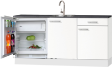 keukenblok 240cm op stelpoten met koelkast RAI-3366