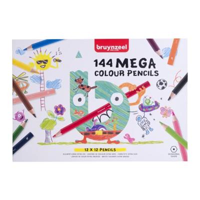Bruynzeel mega kleurpotlodenset, 12x12 kleuren