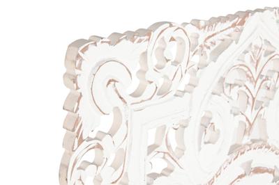 Wanddecoratie DKD Home Decor Wit Mandala Hout MDF (60 x 2 x 60 cm) - thumbnail