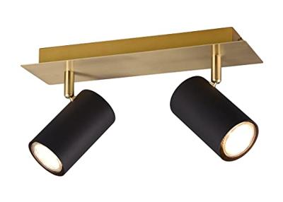 Trio Dubbele opbouwspotMarley zwart met goud - 802400280