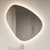Badkamerspiegel Gliss Fury Organic LED Verlichting 100x100 cm En Spiegelverwarming - thumbnail