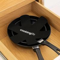 Cookinglife Pannenbeschermers Antraciet ø 38 cm - 2 stuks - thumbnail