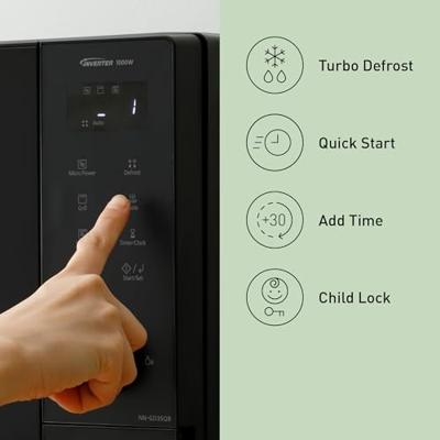 Panasonic NN-GD35QBEPG Magnetron Zwart 1300 W Panasonic NN-GD35QBEPG Magnetron Zwart 1300 W