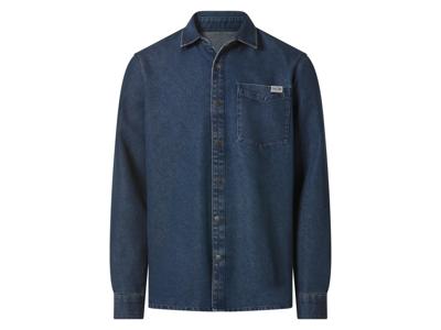 esmara Men Denim heren overhemd (Blauw, XL)