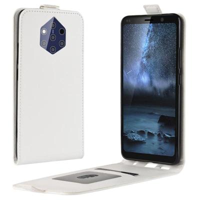 R64 textuur verticale Flip lederen draagtas voor Nokia 9 PureView met kaartsleuven & fotolijstjes (wit) R64 textuur verticale Flip lederen draagtas voor Nokia 9 PureView met kaartsleuven & fotolijstjes (wit)
