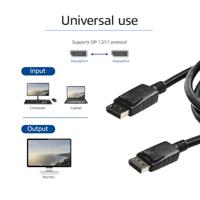ACT Displayport kabel M/M 0,5m - thumbnail