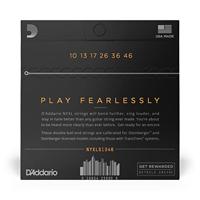 D&apos;Addario NYXLS1046 10-46 Regular Light Double Ball End Nickel Wound snaren voor headless gitaar - thumbnail