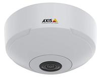 AXIS M3068-P netwerkbewakingscamera, koepel, kleur (dag en nacht), 12 MP, 2880 x 2880, vaste irise, vaste brandpuntsafstand, audio, LAN 10/100, MJPEG, H.264, H.265, MPEG-4 AVC, PoE - thumbnail