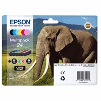Epson Elephant Multipack 6-colours 24 Claria Photo HD Ink - thumbnail