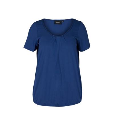 Zizzi top POLLY met plooien donkerblauw Zizzi top POLLY met plooien donkerblauw