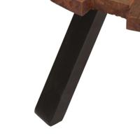 Salontafels 2 st massief gerecycled hout en ijzer - thumbnail