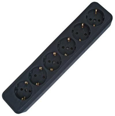 Kopp 129405003 Stekkerdoos 6-voudig Zwart Zonder stekker 1 stuk(s)