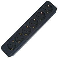 Kopp 129405003 Stekkerdoos 6-voudig Zwart 1 stuk(s) - thumbnail