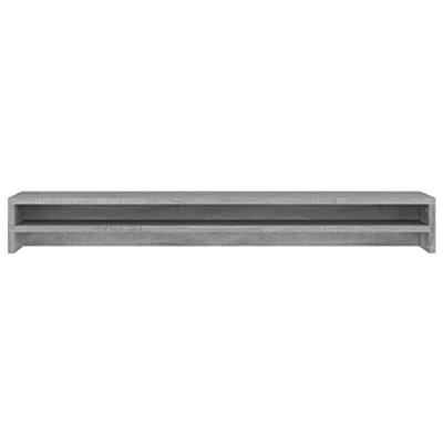 VidaXL Monitorstandaard 100x24x13 cm bewerkt hout grijs sonoma eiken